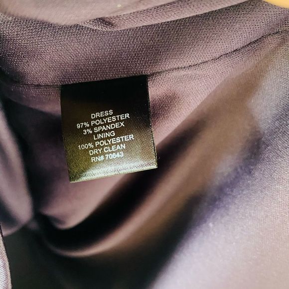 NWT JESSICA HOWARD Purple Eggplant Ruffle Cap Sleeve Cocktail Evening Dress - Picture 4 of 6